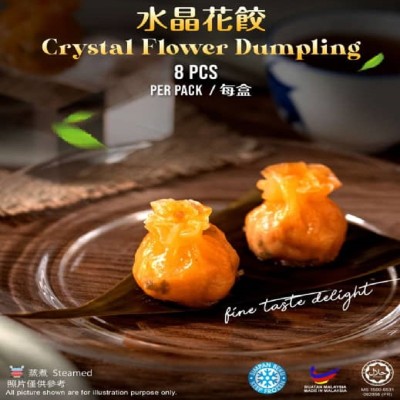 Crystal Flower Dumplings8pcs pack -HALAL & HEALTHY HANDMADE DIMSUM