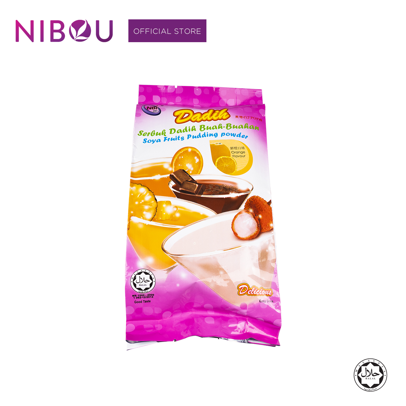 Nibou (NBI) DADIH Soya Fruits Orange Pudding Powder (380gm X 24)