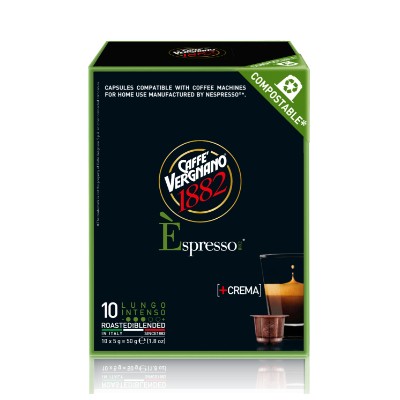CAFFE VERGNANO Lungo Intenso Nespresso Compatibles Capsules 5g 1x10pcs