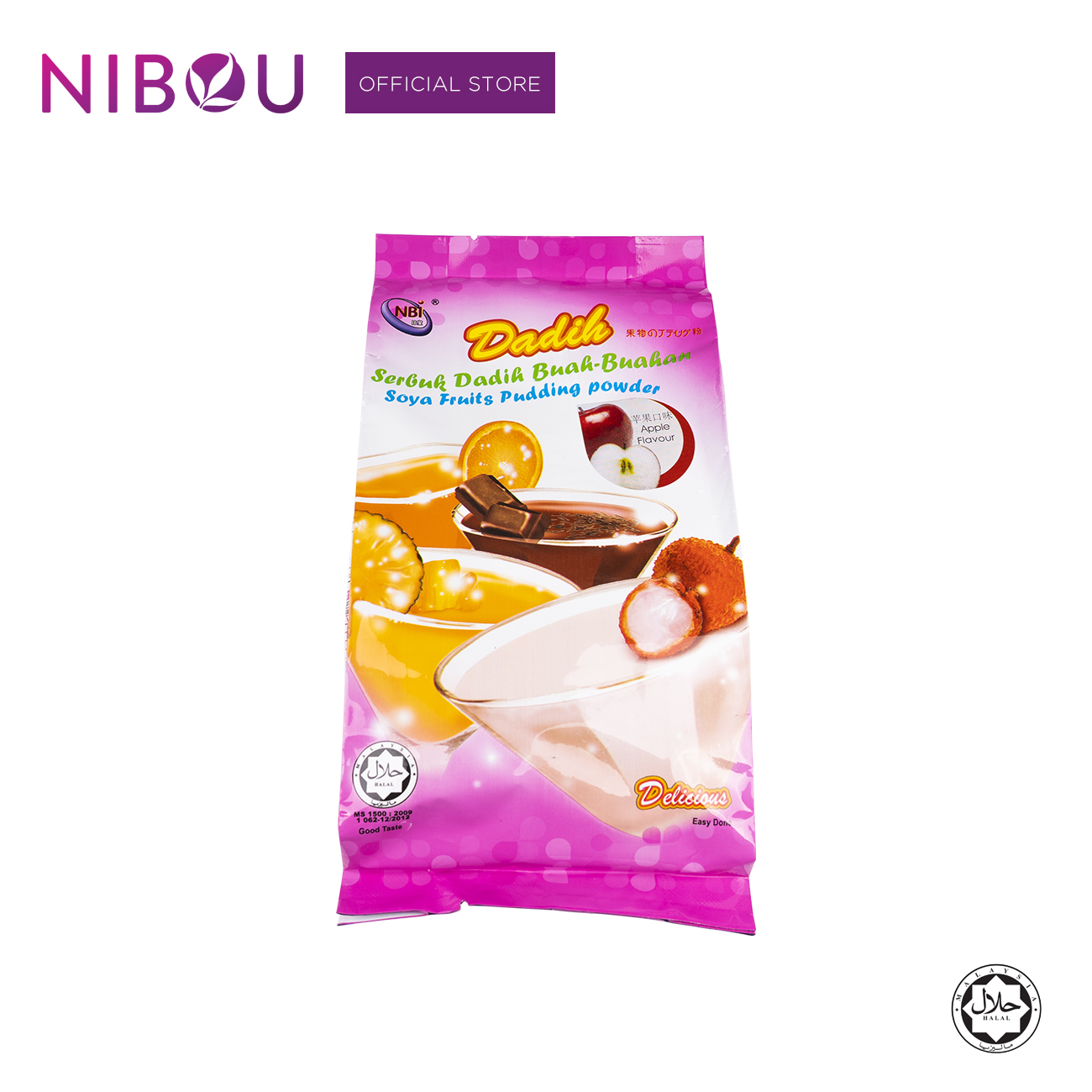 Nibou (NBI) DADIH Soya Fruits Coconut Pudding Powder (380gm X 24)