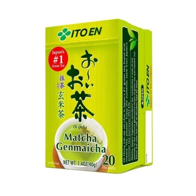 Ito En Oi Ocha Matcha Genmaicha 20s (20 Teabags Per Box) (8 Boxes PerCarton) (160 Units Per Carton)