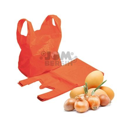 Plastic Bag 9x12 (Orange) 1 pack