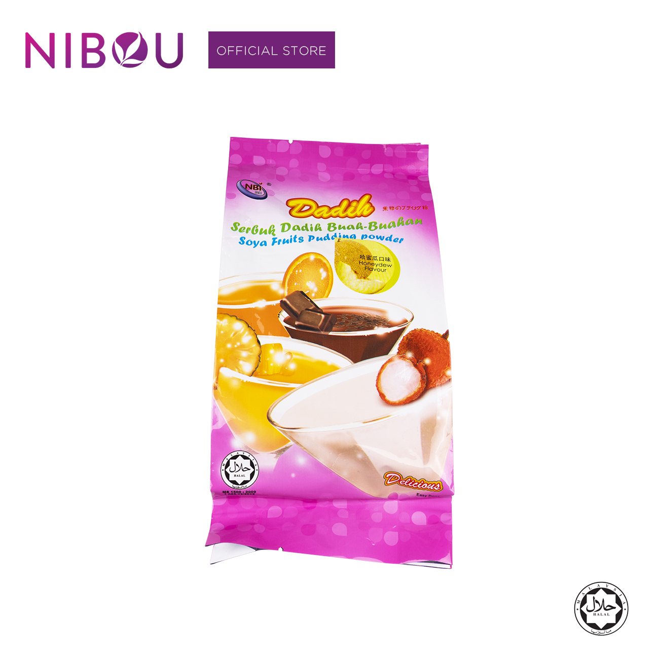 Nibou (NBI) DADIH Soya Fruits Honeydew Pudding Powder (380gm X 24)