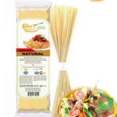[HALAL & VEGAN Food Staple Groceries - NYLTECH] Natural Rice Noodle Spaghetti (Gluten Free Noodle- Marketplace Harian)(1 Pack Per Delivery)