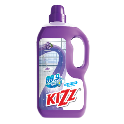 Kizz Brighster Floor Cleaner (Lavender) 6 x 2lit (6 Units Per Carton)