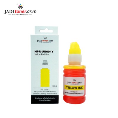 Jadi Refill Ink (Yellow - 100ml) For Epson   HP   Canon   Brother   Lexmark Inkjet Printer (UNIVERSAL) (10 Units)