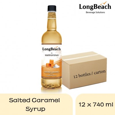 Long Beach Salted Caramel Syrup 740ml (12 bottles)