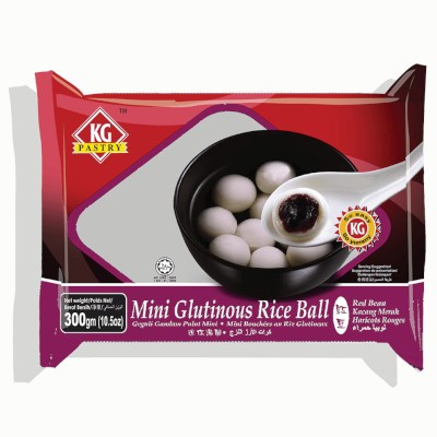 Mini Glutinous Rice Ball Red Bean (300g) (24 Units Per Carton)