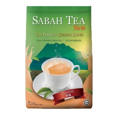 Sabah Tea 3IN1 Milk Tea Classic 24x12x30g (24 Units Per Carton)