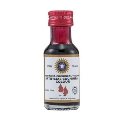 STAR BRAND Food Coloring- Cochineal Red 25ml (12 Units Per Carton)