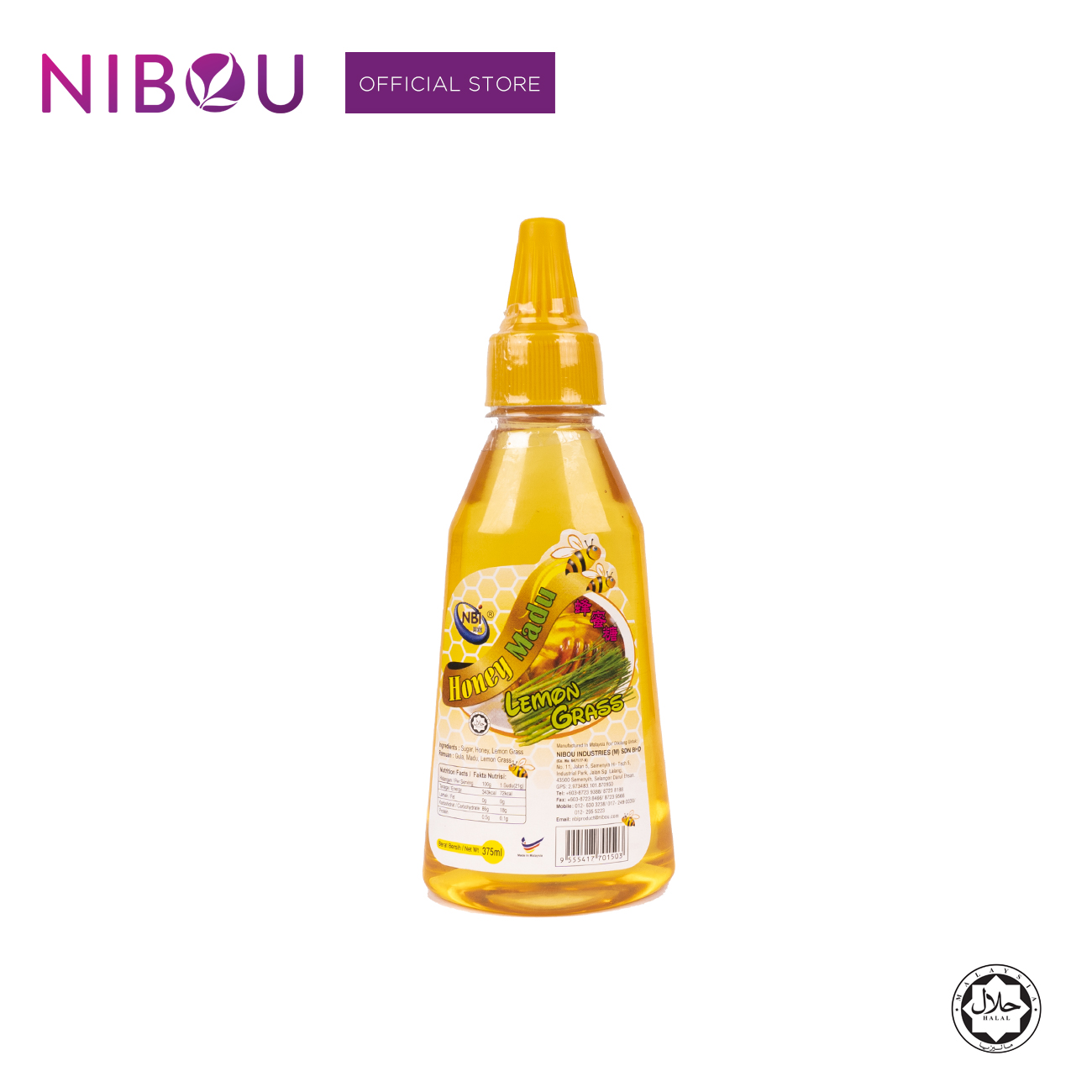 Nibou (NBI) BEBEE Honey Lemongrass (375ml x 24btl)