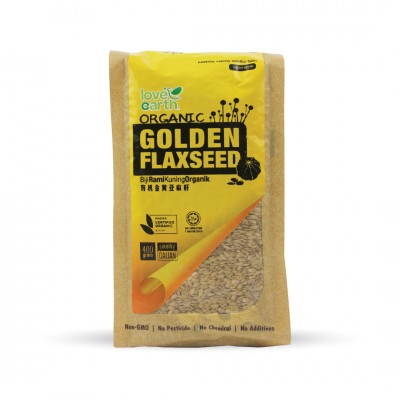 Organic Golden Flaxseed 400g (12 Units Per Carton)