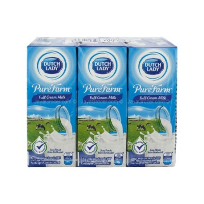 DUTCH LADY Pure Farm Full Cream UHT Milk (24 x 200ml) (24 Units Per Carton)