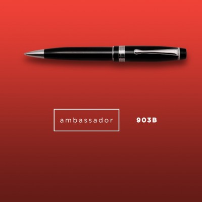 AMBASSADOR - Metal Ball Pen (500 Units Per Carton)