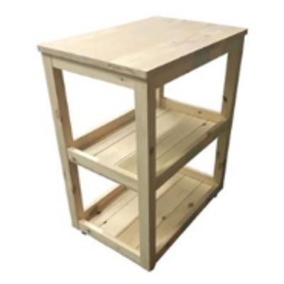 Wooden Storage Unit(Moveable)[H785mm*L609mm*W406mm] (10kg Per Unit) (2 Units PerCarton) (2 Units Per Carton)