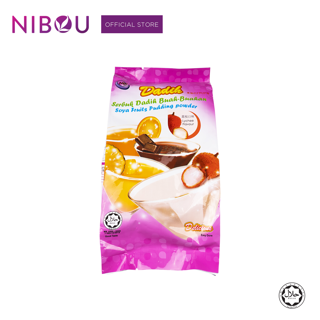 Nibou (NBI) DADIH Soya Fruits Lychee Pudding Powder (380gm X 24)