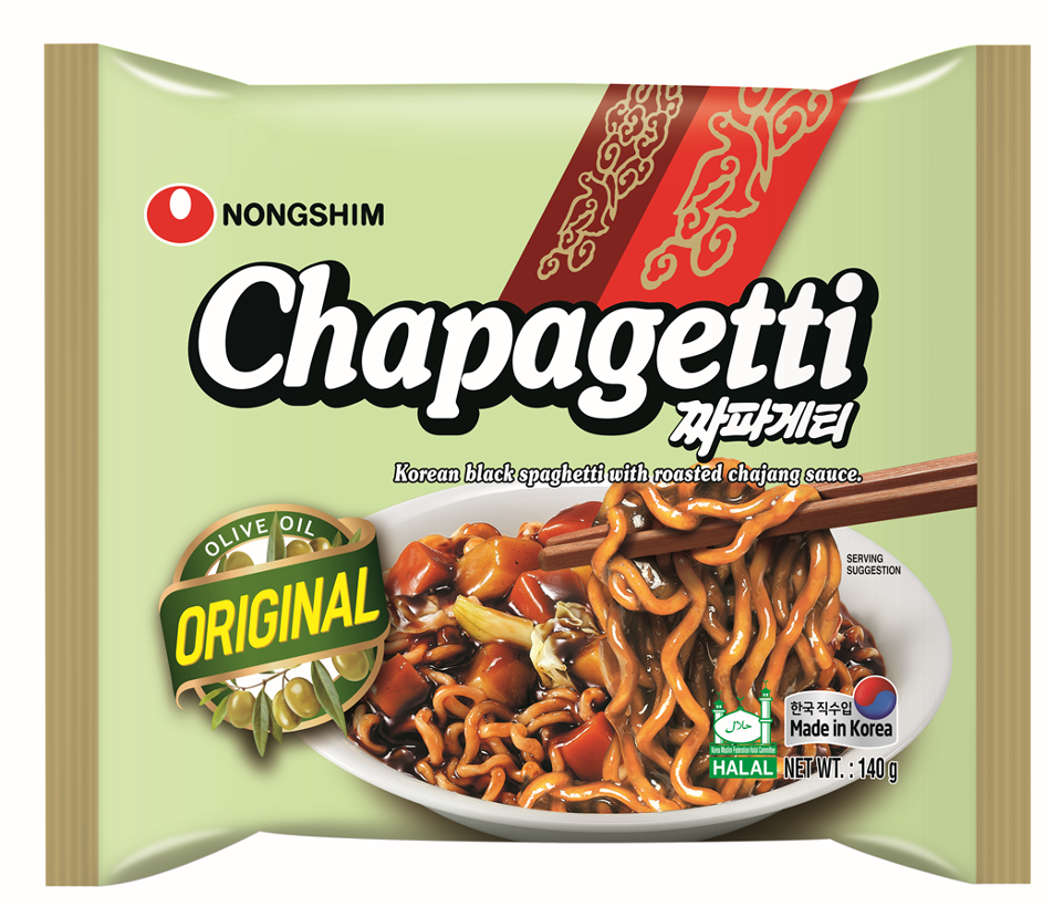 NONG SHIM Chapagetti Chajangmyun  140gm Pack (40 packs per carton) MADE IN KOREA