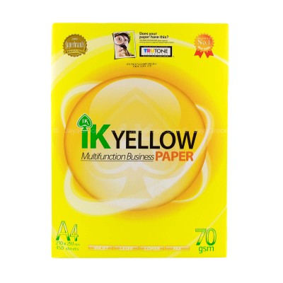 IK Yellow A4 paper 70 gsm (5 reams per carton)