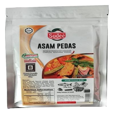 Sudee Asam Pedas Spice Premixes 80g (48 Units Per Carton)