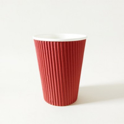 12oz Ripple Cups ( Solid Colour - Black/Red/Brown ) (1 Units Per Outer)