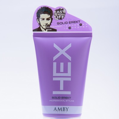 Amby London HEX Solid Erekt (Purple) (1 Outer = 6 Pcs) (Buy 12 Pcs Free 1 Pcs)