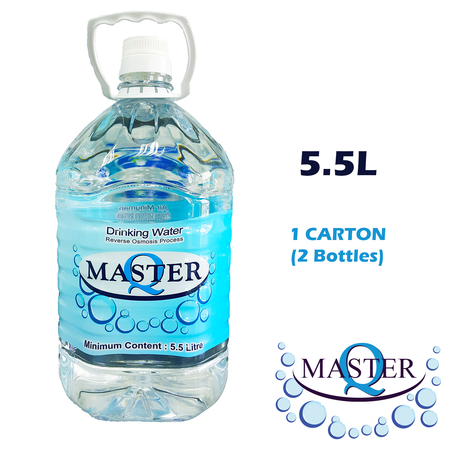 MASTER Q Reverse Osmosis Drinking Water 5.5L (2 Units Per Carton)