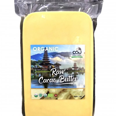 CAU Chocolates: Organic Raw Cacao Butter, 1kg (6 Units Per Outer)