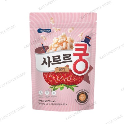 BEBECOOK Baby Melting Puff {Added Probiotic} (23g) [12 Months] - Strawberry