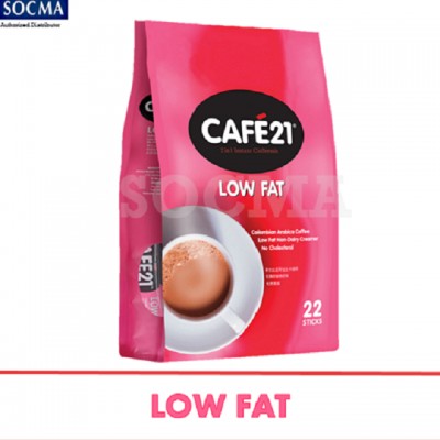 CAFE21 2IN1 LOW FAT COFFEEMIX 30X22X14G (30 Units Per Carton)