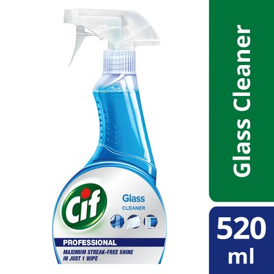 CIF Professional Glass   Window Cleaner Spray 520ml (12 Units Per Carton)