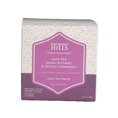 Rhymba Hills Java Tea Blend 20 Tea Sachets (125 g Per Unit)