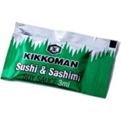 KIKKOMAN Sushi & Sashimi Soy Sauce3ml Sachet(2000 sachets perCarton) (2000 Units Per Carton)