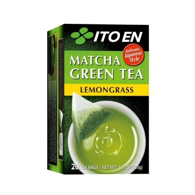 Ito En Matcha Green Tea Lemongrass 20s (20 Teabags Per Box) (8 Boxes PerCarton) (160 Units Per Carton)