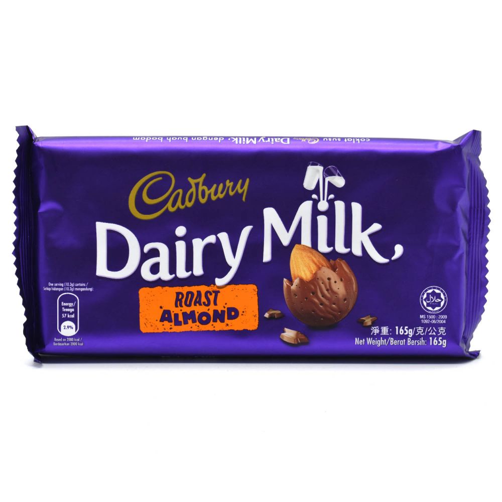 CADBURY Dairy Milk Roast Almond 160g (72 Units Per Carton)