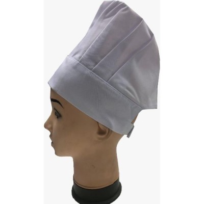 Tall Fabric Chef Hat White CH008W
