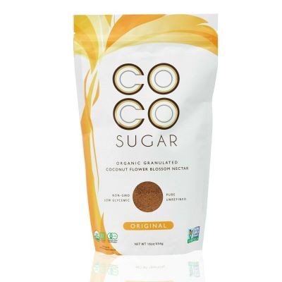 Coco Sugar: Organic Granulated Coconut Flower Blossom Nectar, 454g (12 Units Per Carton)