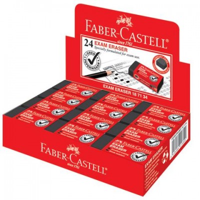 Faber-Castell Exam Grade Eraser, Box of 24 pieces