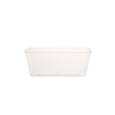 TW1000 - 1000ml plastic rectangular container with lid  (250 Units Per Carton)
