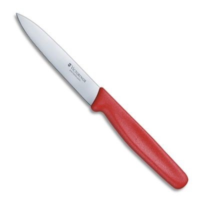 Victorinox Paring Knife Pointed tip 10cm - Red (25g Per Unit)