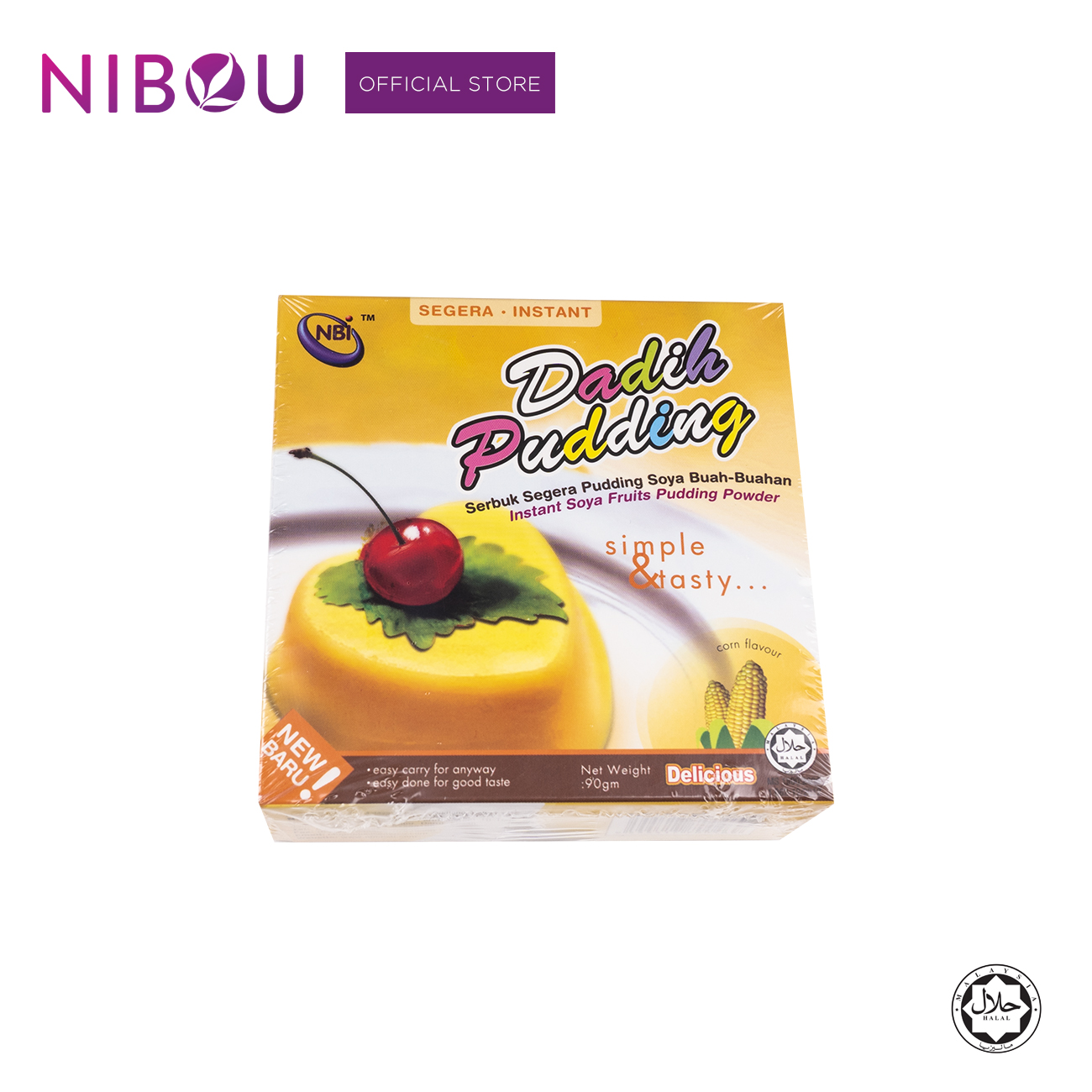 Nibou (NBI) DADIH Instant Soya Fruits Corn Pudding Powder (90gm X 24)