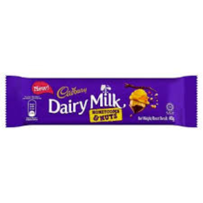 Cadbury Dairy Milk Honeycomb and Nuts 40g (288 Units Per Carton)