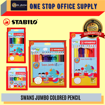 Stabilo Jumbo Colour Pencils Large Box - ( 12's Colour )