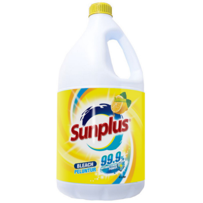 Sunplus Bleach -(Lemon) 4 x 4 Lit (4 Units Per Carton)