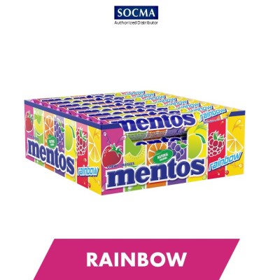 Mentos Roll - Rainbow 8x24x37g [1 carton]