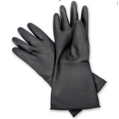 Rubber Hand Glove- black (12 Units Per Carton)
