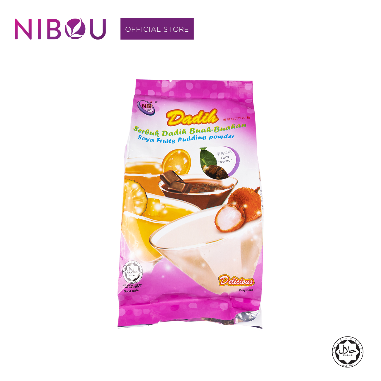 Nibou (NBI) DADIH Soya Fruits Yam Pudding Powder (380gm X 24)