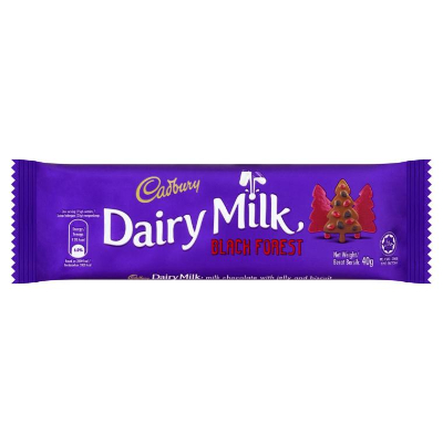 Cadbury Dairy Milk Black Forest 40g (288 Units Per Carton)