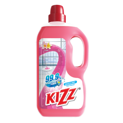 Kizz Brighster Floor Cleaner (Floral) 6 x 2lit (6 Units Per Carton)