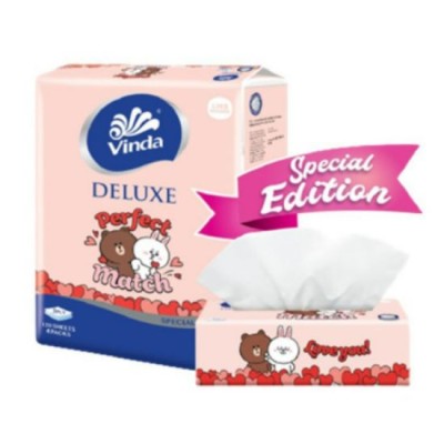 Vinda Deluxe Facial Tissue Large 3 Ply Special Edition 4x120s
