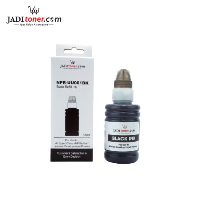 Jadi Refill Ink (Black - 100ml) For Epson   HP   Canon   Brother   Lexmark Inkjet Printer (UNIVERSAL) (10 Units)